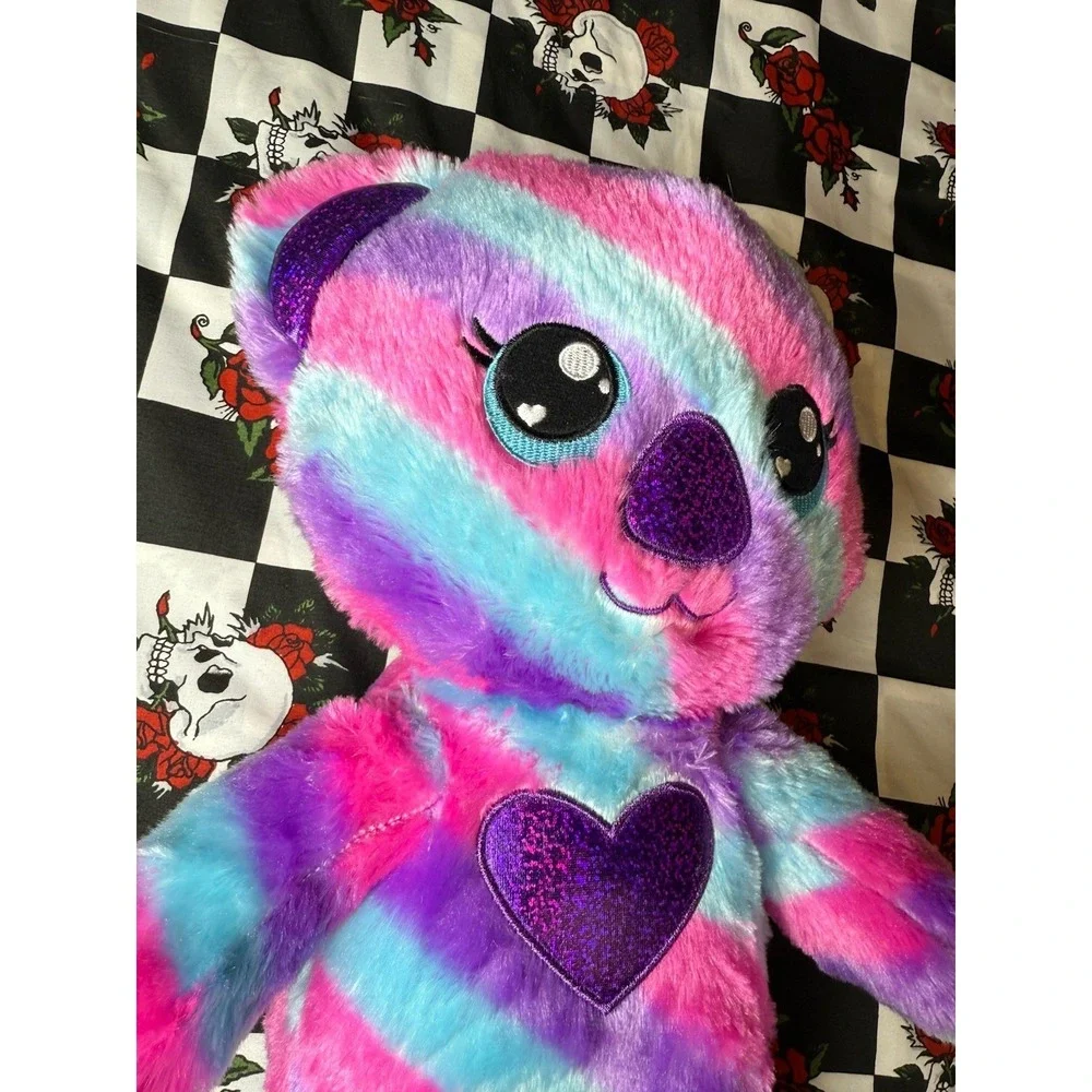 Build-A-Bear Koala Plush Rainbow Tie Dye‎ Heart 16
